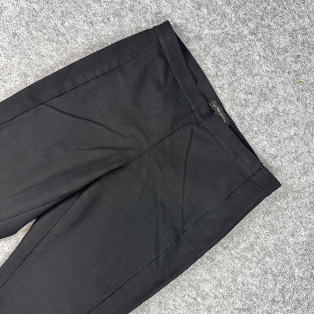 Banana Republic Womens Bi-Stretch Side Zip Legging Pants Black Size 8 874755-00